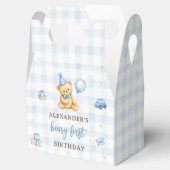 Ballotins Ours Beary 1er anniversaire ballon bleu (Ouvert)