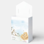 Ballotins Ours bébé bois rustique beige (Ouvert)