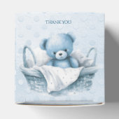 Ballotins Ours bleu Teddy dans Ballotin panier (Haut)