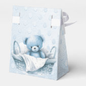 Ballotins Ours bleu Teddy dans Ballotin panier (Arrière)
