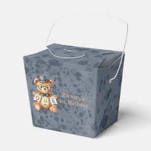 Ballotins Ours en peluche à l'aquarelle avec bannière d'anni