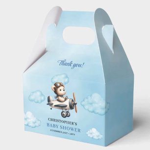 Ballotins Ours en peluche pilote bleu marron élégant pour Ba