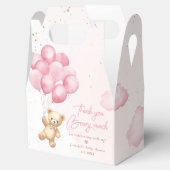 Ballotins Ours en peluche rose avec ballons merci beaucoup (Ouvert)