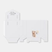 Ballotins Ours mignon avec Baby shower à ballons (Déplié)