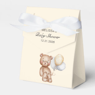Ballotins Ours mignon avec ballons Baby Shower