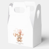 Ballotins Ours mignon Avec Ballons | Bébé rose (Ouvert)