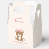 Ballotins Ours mignon avec Ballotin arc rose (Ouvrir)