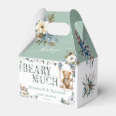 Ballotins Ours Sur Le Chemin Bleu Fleur Sage Douche Vert (Verso)