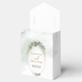 Ballotins Oval doré à feuille de verdure botanique moderne (Ouvert)