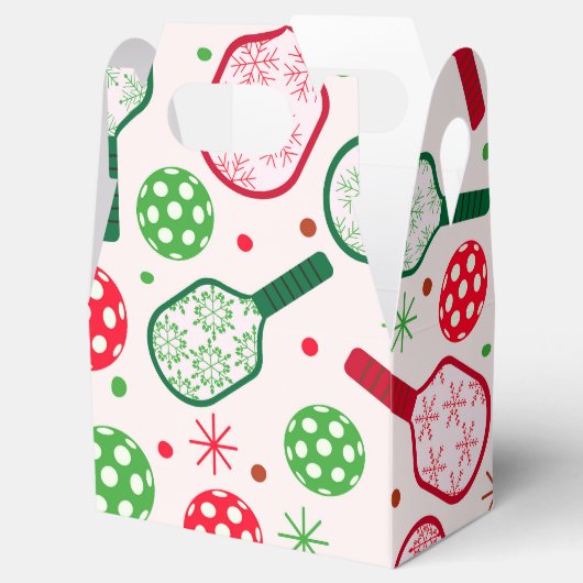 Ballotins Pagaies de Pickleball Rouge et Vert Noël (Ouvert)