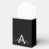 Ballotins Pailleté de luxe noir or Monogramme (Ouvert)