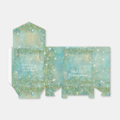 Ballotins Pailleté de turquoise élégant, Quinceanera (Déplié)