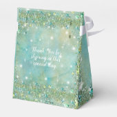 Ballotins Pailleté de turquoise élégant, Quinceanera (Arrière)