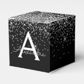 Ballotins Pailleté Noir Argenté & Monogramme Étincelant (Verso)