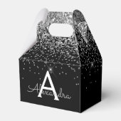 Ballotins Pailleté Noir Argenté & Monogramme Étincelant (Verso)