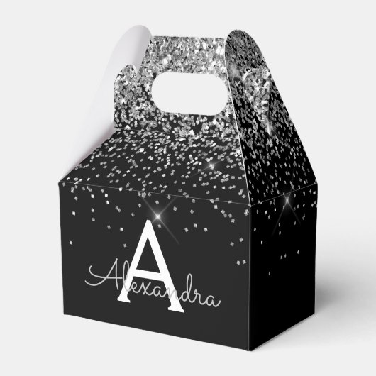 Ballotins Pailleté Noir Argenté & Monogramme Étincelant (Verso)