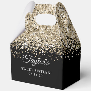 Ballotins Pailleté Or Pâle Noir Glam Sweet Seize