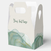 Ballotins Pailleté Vert Élégant Or - Personnaliser + Logo (Ouvert)