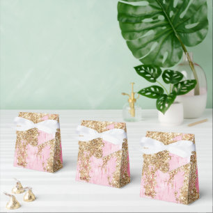 Ballotins Paillettes Rose Doré Féminin