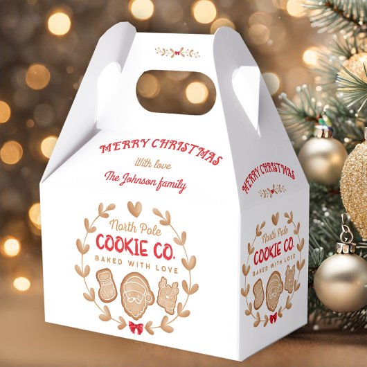 Ballotins Pain d'épice Cookies de Noël Échange Nom rouge