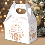 Ballotins Pain d'épice rose Noël Cookies Nom d'échange<br><div class="desc">Cute Gingerbread Noël Cookies Échanger faveur / boîte cadeau en rose. Personnalisez facilement ce ballotin de Noël avec votre propre texte. - Kate Eden Art.</div>