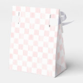 Ballotins Painted Pink Checkerboard Pattern Wedding (Arrière)