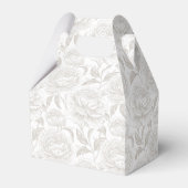 Ballotins Pale Taupe Monogram Crest Chinoiserie Peonies (Arrière)