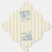 Ballotins Palm Springs Jaune Baby shower de plage Pastel (Déplié)