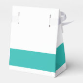 Ballotins Palm Tree Aqua Mariage Faveur Box (Arrière)