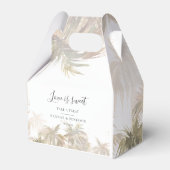 Ballotins Palm Trees Aquarelle Tropicale Script Mariage (Verso)