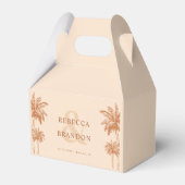 Ballotins Palm Trees Terracotta Boho Beach Noms Mariage (Verso)