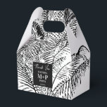 Ballotins Palmier tropical Feuilles Mariages Abstraits sur l<br><div class="desc">Une belle esquisse vintage de branches de palmiers en noir et blanc. Un design parfait rustique et abstrait idéal pour tout style ou occasion de décoration maison. Un design idéal pour tous ceux qui aiment, la nature, l'art abstrait, les dessins esquissés, les motifs tropicaux de plage, les styles rustique et...</div>