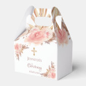 Ballotins Pampas Christening herbe croix florale blush (Arrière)