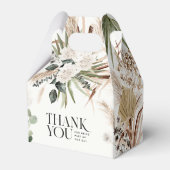 Ballotins Pampas de douche nuptiale noir moderne boho fête e (Arrière)