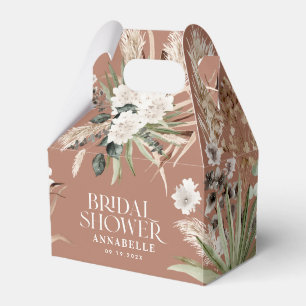 Ballotins Pampas de douche nuptiale terre cuite moderne boho