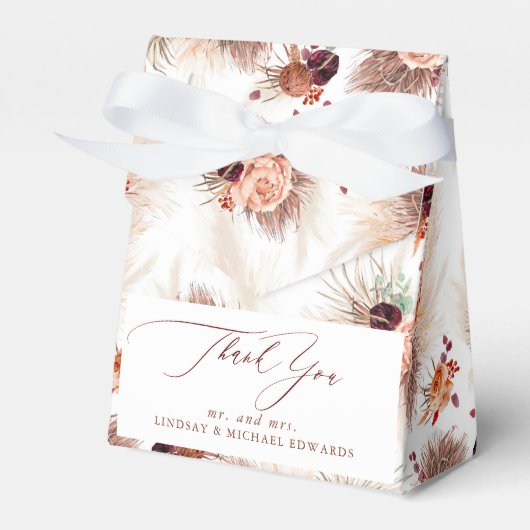 Ballotins Pampas Fleurs en terre cuite en laiton Tropical (Verso)