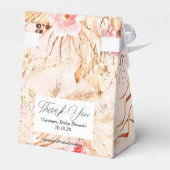 Ballotins Pampas Grass Boho rose Fleur Baby girl douche (Arrière)