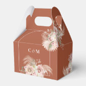 Ballotins Pampas Grass Floral Terracotta Arch Mariage (Arrière)