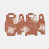 Ballotins Pampas Grass Floral Terracotta Arch Mariage (Déplié)