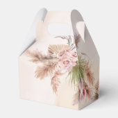 Ballotins Pampas herbe boho arche rose baby shower (Arrière)