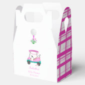 Ballotins Panier De Golf Rose Avec Baby shower De Fourniture (Ouvert)