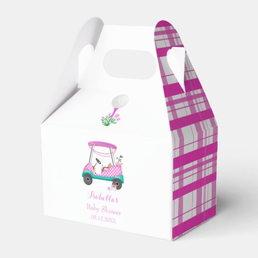 Ballotins Panier De Golf Rose Avec Baby shower De Fourniture (Verso)