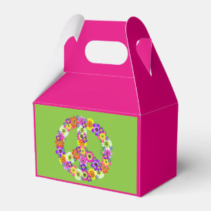 Ballotins Panneau de paix Floral sur Lime Green