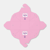 Ballotins Panneau Douche bébé rose mignonne et pourpre (Déplié)