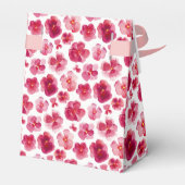 Ballotins Pansies bleu foncé rose aquarelle merci (Arrière)