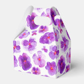 Ballotins Pansies violet aquarelle boîte cadeau (Arrière)