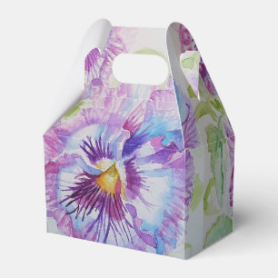 Ballotins Pansy violet Fleur Floral Party Ballotin de gâteau
