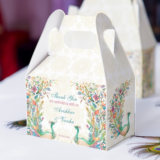 Ballotins paon turquoise bleu vert cerf