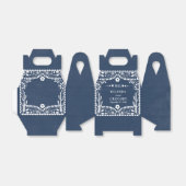 Ballotins Papel Picado Boda Mexican Rustic Blue Wedding (Déplié)