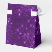 Ballotins Papier à Monogramme Étincelant Violet - Cadeau de (Arrière)